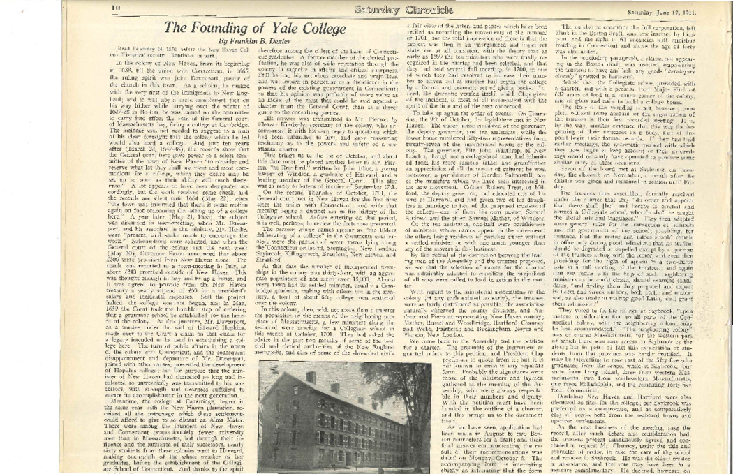 SaturdayChronicle-Founding-of-Yale-17jun1911-ocr.pdf