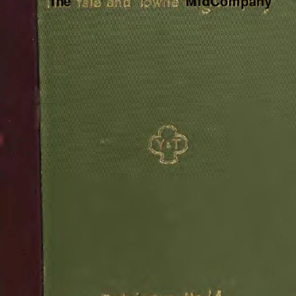 Yale and Towne Manufacturing Company, Catalogue no. 14, 1893