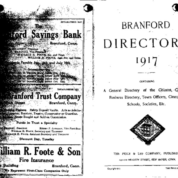1917 Branford City Directory