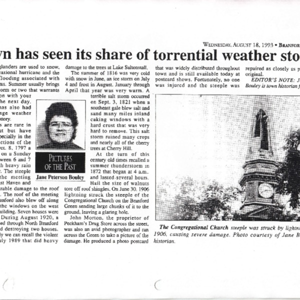 Pictures of the Past: Weather