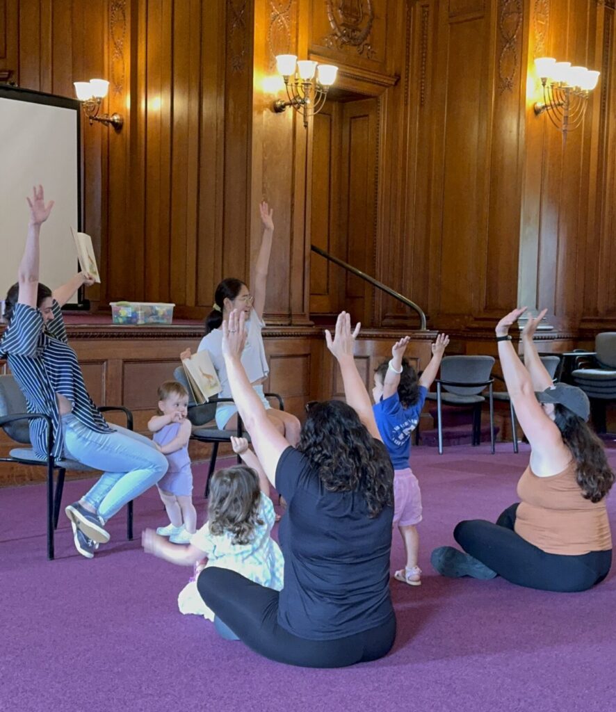 Picture of children at a library storytime.