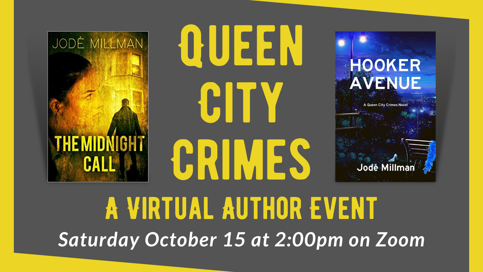 CANCELED Queen City Crimes: A Virtual Author Event