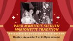 The Stony Creek Museum Presents: Papa Manteo’s Sicilian Marionette Tradition